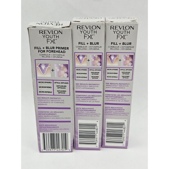 Lot Of 3 Revlon Youth FX Fill + Blur Primer For Forehead, Face & Neck New In Box - Picture 4 of 5